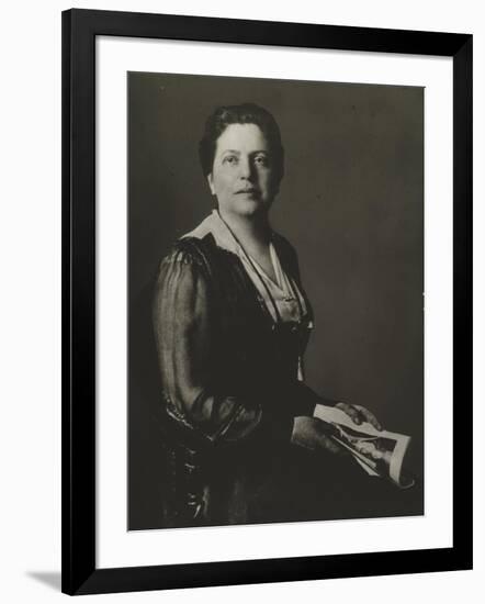 Lillian Wald Worked as a Visiting Nurse in Poor Neighborhoods in NYC, Ca. 1900-null-Framed Photo