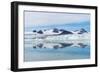 Lilliehook Glacier in Lilliehook Fjord, a Branch of Cross Fjord, Spitsbergen Island-G&M Therin-Weise-Framed Photographic Print