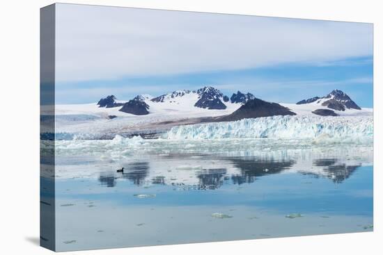 Lilliehook Glacier in Lilliehook Fjord, a Branch of Cross Fjord, Spitsbergen Island-G&M Therin-Weise-Stretched Canvas