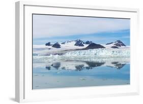 Lilliehook Glacier in Lilliehook Fjord, a Branch of Cross Fjord, Spitsbergen Island-G&M Therin-Weise-Framed Photographic Print