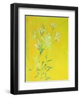 Lillies on Yellow-David Alan Redpath Michie-Framed Giclee Print