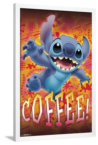 Lilo & Stitch - Coffee--Framed Standard Poster