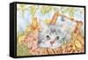 Lily Basket-Karen Middleton-Framed Stretched Canvas