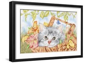 Lily Basket-Karen Middleton-Framed Giclee Print