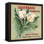 Lily Brand - Porterville, California - Citrus Crate Label-Lantern Press-Framed Stretched Canvas