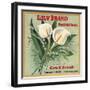 Lily Brand - Porterville, California - Citrus Crate Label-Lantern Press-Framed Art Print