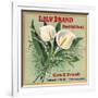 Lily Brand - Porterville, California - Citrus Crate Label-Lantern Press-Framed Art Print