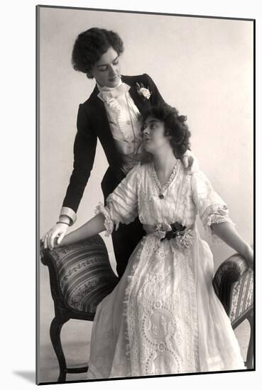 Lily Elsie (1886-196) and Adrienne Augarde (1882-191), English Actresses, 1907-Foulsham and Banfield-Mounted Photographic Print