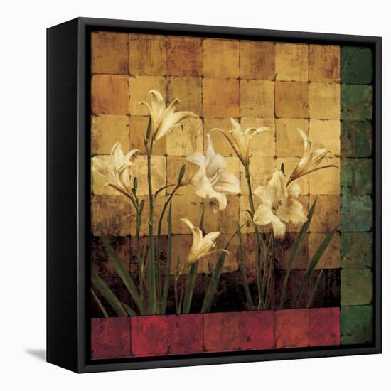 Lily Garden-Marcia Wells-Framed Stretched Canvas