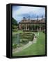 Lily Gardens and Strode House, Barrington Court, Somerset, England, United Kingdom-Chris Nicholson-Framed Stretched Canvas