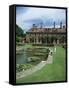 Lily Gardens and Strode House, Barrington Court, Somerset, England, United Kingdom-Chris Nicholson-Framed Stretched Canvas