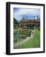 Lily Gardens and Strode House, Barrington Court, Somerset, England, United Kingdom-Chris Nicholson-Framed Photographic Print