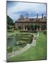 Lily Gardens and Strode House, Barrington Court, Somerset, England, United Kingdom-Chris Nicholson-Mounted Photographic Print