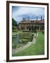 Lily Gardens and Strode House, Barrington Court, Somerset, England, United Kingdom-Chris Nicholson-Framed Photographic Print