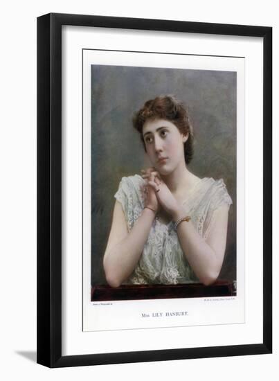 Lily Hanbury, English Stage Actress, 1901-W&d Downey-Framed Giclee Print