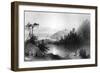 Lily Lake, with the Town of St John on an Outcrop Beyond, Canada, 19th Century-R Brandard-Framed Giclee Print