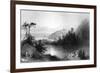 Lily Lake, with the Town of St John on an Outcrop Beyond, Canada, 19th Century-R Brandard-Framed Giclee Print