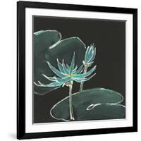 Lily on Black IV-Chris Paschke-Framed Art Print