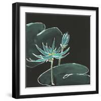 Lily on Black IV-Chris Paschke-Framed Art Print