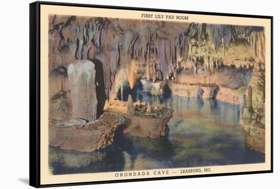 Lily Pad Room, Onandaga Cave, Leasburg-null-Framed Stretched Canvas