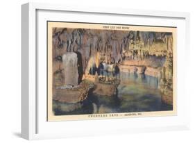 Lily Pad Room, Onandaga Cave, Leasburg-null-Framed Art Print