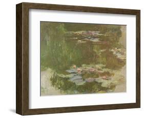 Lily Pond, 1881-Claude Monet-Framed Giclee Print