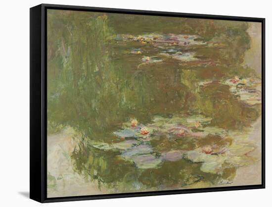 Lily Pond, 1881-Claude Monet-Framed Stretched Canvas