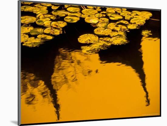Lily Pond and Temple Reflection in Humble Administrators Garden, Suzhou, Jiangsu, China-Walter Bibikow-Mounted Photographic Print