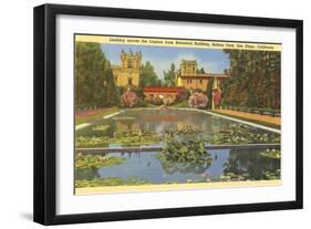 Lily Pond, Balboa Park, San Diego, California-null-Framed Art Print