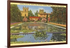 Lily Pond, Balboa Park, San Diego, California-null-Framed Art Print