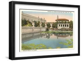 Lily Pond, Balboa Park, San Diego, California-null-Framed Art Print