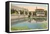 Lily Pond, Balboa Park, San Diego, California-null-Framed Stretched Canvas