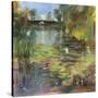 Lily Pond - Calm-Anne Farrall Doyle-Stretched Canvas