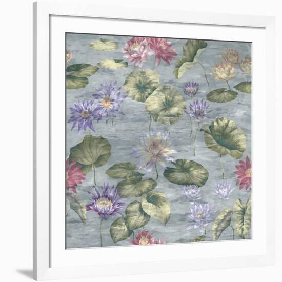 Lily Pond Dove Grey-Bill Jackson-Framed Giclee Print