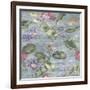 Lily Pond Dove Grey-Bill Jackson-Framed Giclee Print