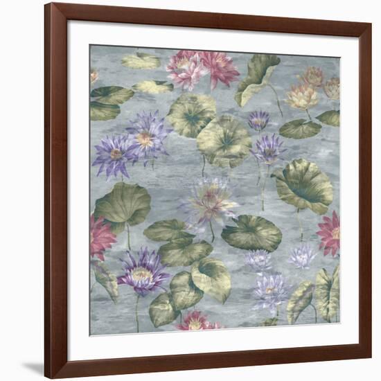 Lily Pond Dove Grey-Bill Jackson-Framed Giclee Print