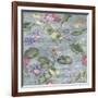 Lily Pond Dove Grey-Bill Jackson-Framed Giclee Print