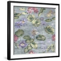 Lily Pond Dove Grey-Bill Jackson-Framed Giclee Print