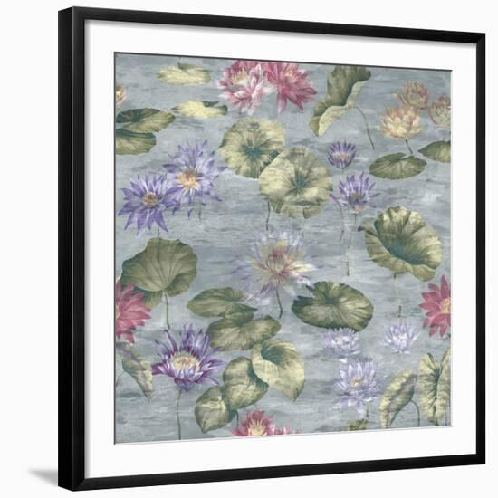 Lily Pond Dove Grey-Bill Jackson-Framed Giclee Print