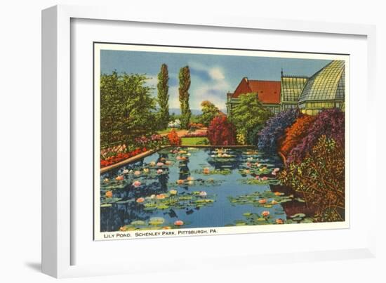 Lily Pond, Schenley Park, Pittsburgh, Pennsylvania-null-Framed Art Print