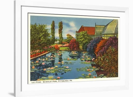 Lily Pond, Schenley Park, Pittsburgh, Pennsylvania-null-Framed Art Print