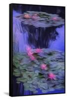 Lily Pond2, 2021, (digital)-Scott J. Davis-Framed Stretched Canvas