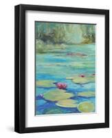 LILY POND-ALLAYN STEVENS-Framed Art Print