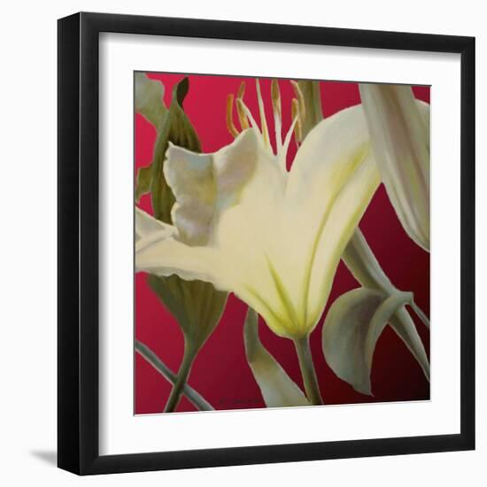 Lily Red-Jan McLaughlin-Framed Art Print