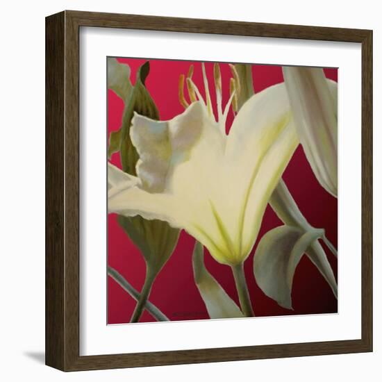 Lily Red-Jan McLaughlin-Framed Art Print