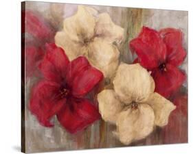 Lily Reds I-Carson-Stretched Canvas