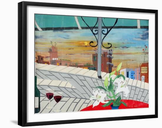 Lily with company, 2008-Timothy Nathan Joel-Framed Giclee Print