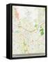 Lima, Peru Map-null-Framed Stretched Canvas