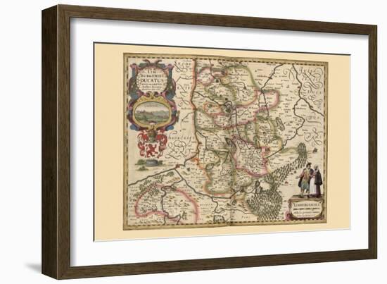 Limburg-Pieter Van der Keere-Framed Art Print