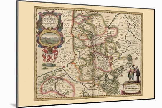 Limburg-Pieter Van der Keere-Mounted Art Print